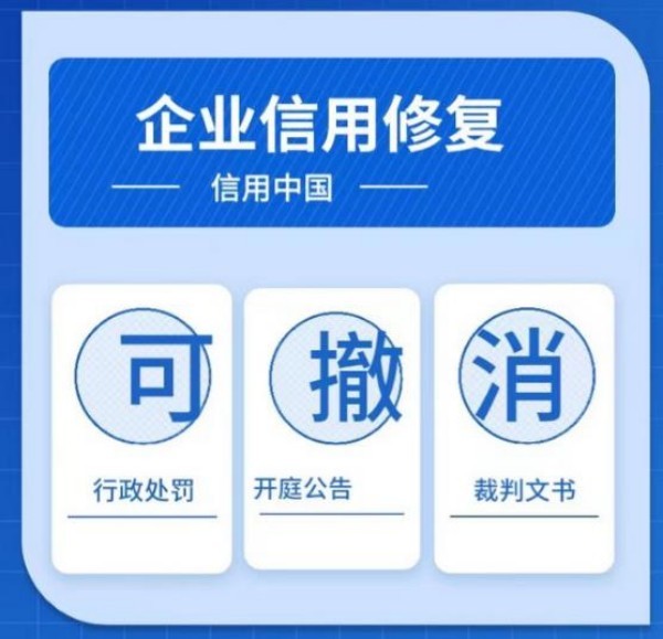 企業(yè)信用修復(fù)申請表填寫模板